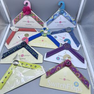 SwitchFlops Lindsay Phillips Lot Of 8 Interchangeable Straps Sz Small 5/6